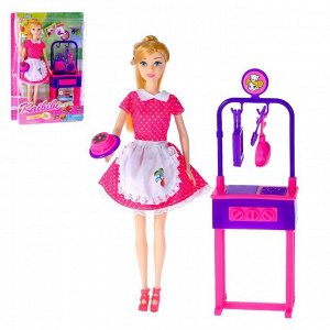Кукла модель «Маша» с кухонным модулем и аксессуарами, МИКС