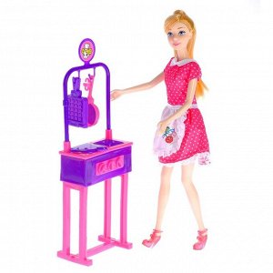 Кукла модель «Маша» с кухонным модулем и аксессуарами, МИКС