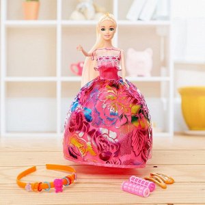 Кукла модель «Марина» в платье, с аксессуарами, МИКС
