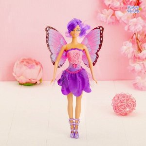 Кукла с порхающими крыльями «Волшебная фея», фиолетовая