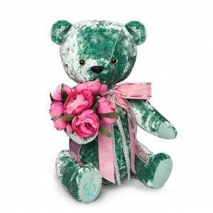 Мягкая игрушка "Медведь БернАрт", цвет изумрудный, 30 см