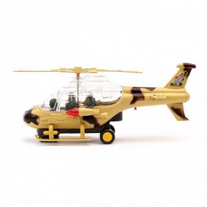 Вертолет «Воздушный бой», работает от батареек, световые и звуковые эффекты, цвета МИКС