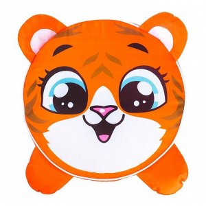 Игрушка-пуфик «Тигр», мягкая, 40 ? 40 см, цвет оранжевый