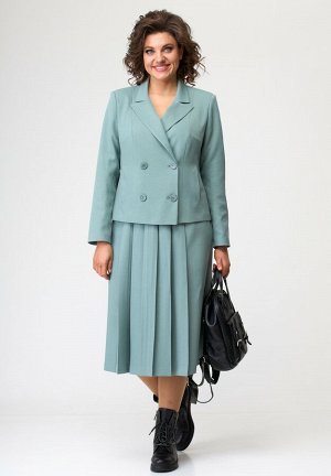 Юбка Anastasia Mak 1052-2Ю серо-мятный