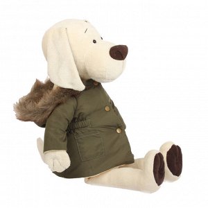 Мягкая игрушка «Собачка Лапуська» в осенней куртке, 30 см