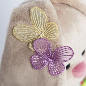 Мягкая игрушка «Зайка Ми» в летнем платье с бабочками на ушках, 25 см