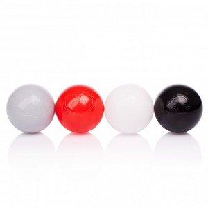 Набор шаров 150 шт, цвета: красный, серый, белый, чёрный