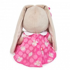 Мягкая игрушка «Зайка Ми» в розовом платье с белым воротничком, 23 см