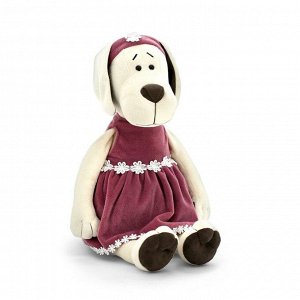 Мягкая игрушка «Собачка Лапуська» в бархатном платье