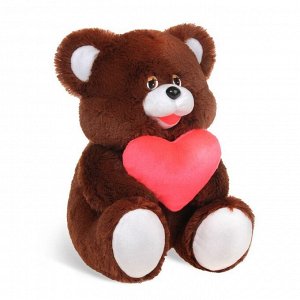 Мягкая игрушка "Медведь" с сердцем, 40 см, МИКС