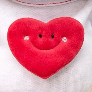 Мягкая игрушка «Зайка Ми в футболке с сердцем», 18 см