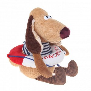 Мягкая игрушка "Собака Жора-спасатель", 35 см