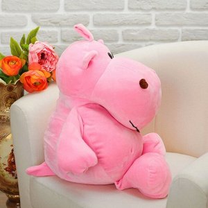Мягкая игрушка "Бегемотик", цвет розовый, 44 см