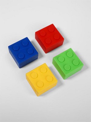 Таблетница «Конструктор», 5.5x5.5 см, 4 секции, МИКС