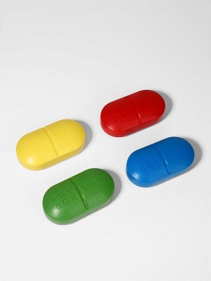 Таблетница Pill Box, 6 секций, 10x5.5x3 см, МИКС