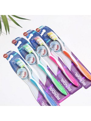 Зубная щётка Rendall Exceed, средней жёсткости, микс, 1 шт.