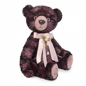Мягкая игрушка «Медведь БернАрт», цвет бордовый металлик,34 см