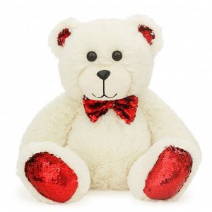 Мягкая игрушка «Медвежонок» с красными пайетками, 40 см