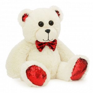 Мягкая игрушка «Медвежонок» с красными пайетками, 40 см