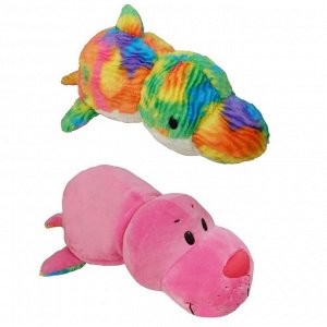 Мягкая игрушка-вывернушка 2 в 1 «Морской котик-Радужный Дельфин», 40 см