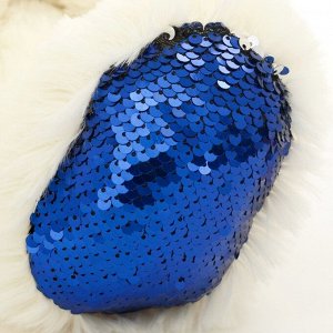 Мягкая игрушка «Медвежонок» с синими пайетками, 40 см