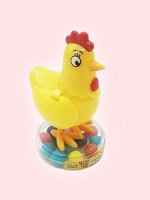 Игрушка с жевачкой в виде ципленка Kidsmania Fancy Henny (выпадают конфетки) 15 гр