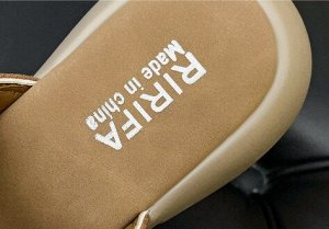 Сабо летние из эко. замши на толстой подошве, беж