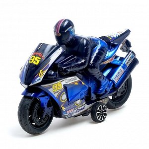 Мотоцикл инерционный «Спортбайк», с гонщиком, цвет МИКС