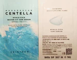 (пробник) Солнцезащитная сыворотка, SKIN1004 Madagascar Centella Hyalu-Cica Water-Fit Sun Serum SPF50+ PA++++