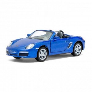Машина металлическая Porsche Bo*ster S, 1:34, открываются двери, инерция, цвет синий