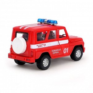 Машина инерционная «Пожарная охрана», свет и звук
