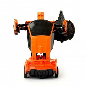 Робот "Автобот", трансформируется, с инерционным механизмом, цвет оранжевый