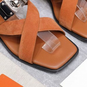 Сандали женские замшевые