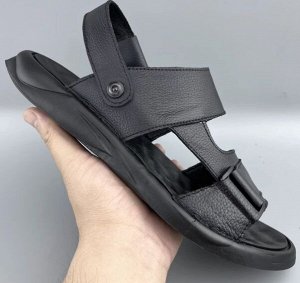 Сандалии мужские верх натуральная кожа, черный