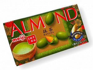 Миндаль в шоколаде со вкусом маття Meiji, 67 гр.