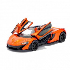 Машина металлическая McLaren P1, масштаб 1:36, открываются двери, инерция, цвет оранжевый