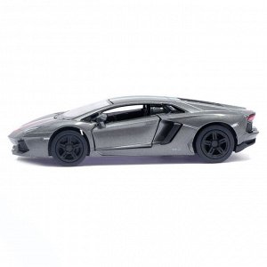 Машина металлическая Lamborghini Aventador LP 700-4, 1:38, открываются двери, инерция, цвет серый