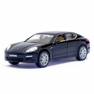 Машина металлическая Porsche Panamera S, масштаб 1:40, открываются двери, инерция, цвет чёрный
