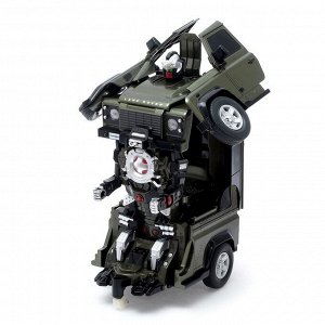 Робот-трансформер радиоуправляемый «Автобот», с аккумулятором, цвет зелёный, масштаб 1:14