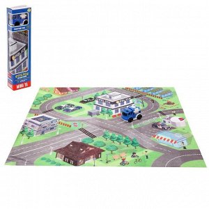 Набор игровой «Полицейский участок», с игровым ковриком и инерционной машиной
