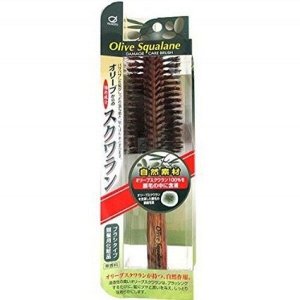 Щетка для волос IKEMOTO DAMAGE CARE BRUSH с оливковым скваланом круглая