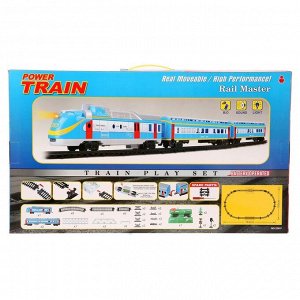 1 TOY Железная дорога «Скорый поезд», работает от батареек, световые и звуковые эффекты