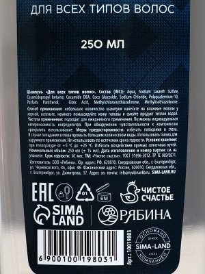 Подарочный набор «Настоящему мужчине», гель для душа и шампунь для волос, 2x250 мл, HARD LINE