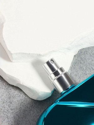 Флакон для парфюма «Сердце», стеклянный, с распылителем, 25 мл, голубой