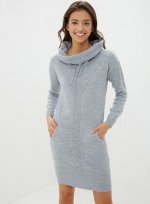 ПЛАТЬЕ ТРИКОТАЖНОЕ СПОРТИВНОГО СТИЛЯ 2291 св.джинс