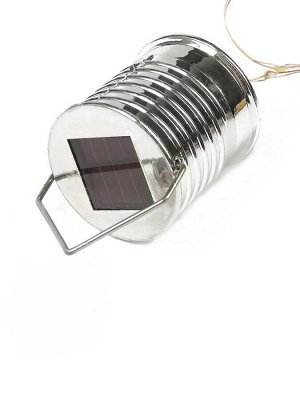 Садовый светильник «Лампочка», уличный, на солнечной батарее, 8x14x8 см, 5 LED, свечение белое