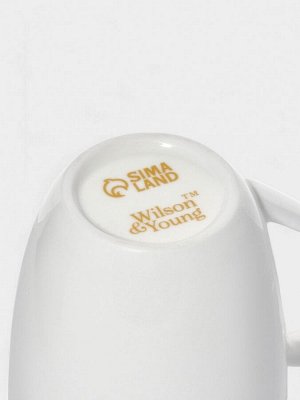 Wilson&Young Кружки WY Venecia, 400 мл, набор 2 шт., фарфор, белые