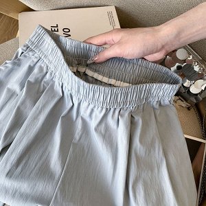 Свободные прямые штаны с кружевными рюшами, белые