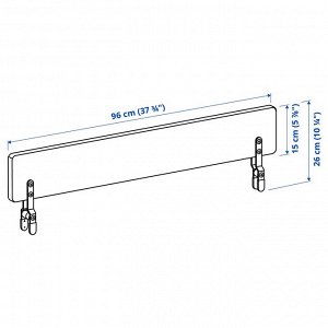 SL?KT / NATTAPA, кровать frm w strg + ограждение rl + рейка bd bse, белая, 90x200 см