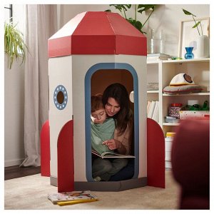 AFTONSPARV, детская палатка, rocket white / red,